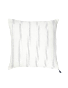 White with Grey Stripes So Soft Linen Pillow-20x20”